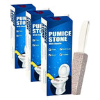 Amazon Brand | 6 Pack Ring King Pumice Stone Toilet Bowl Cleaner with Handle | Effectively Removes Stubborn Limescale from Tile, Shower Door and Bathtubs. Best Calcium, Lime, and Rust Remover.