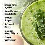 COUNTRY FARMS Collagen Peptides Powder with Greens Dietary Powder Supplement (Type I, III) for Skin Hair Nail and Joints, Dairy/Gluten/Sugar Free, Energizing Superfoods, 21.2 Oz, 60 Servings