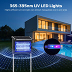 OnBeam Solar Bug Zapper Outdoor, 4500V Mosquito Zapper Fly Trap for Patio