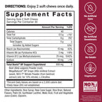 Force Factor Total Beets Blood Pressure Support Supplements with Beet Powder, Great-Tasting Chewables for Heart-Healthy Energy, and Increased Nitric Oxide, 60 Chews
