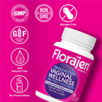 Florajen Women’s Triple-Action Probiotic, Prebiotic + Probiotic + Cranberry for Vaginal, Digestive, & Immune Support - Fast-Acting - Clinically-Studied - Gluten-Free & Vegan - 30-Count