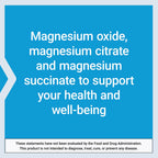 Life Extension Magnesium Caps, 500 mg, Magnesium Succinate, Heart Health, Healthy Bones, Metabolism Support - Pack of Two - 2 x 100 Vegetarian Capsules