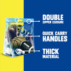Ziploc Big Bags 10 Gallon XXL, Reusable Large-Capacity Plastic Storage Bags, 8 count
