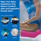 AEROiVi Hot Tub Booster Seat for Adults, 5 Inch Thick Supportive Cushion with Non-Slip Bottom, Weighted for Quick Sink without Float, Spa Booster Seat for Hot Tub (Including Inflatable), Pool, Bathtub