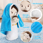 Yelakey Jesus Plush Virgin Mary Doll 11.8" Stuffed Religious Gift for Kids