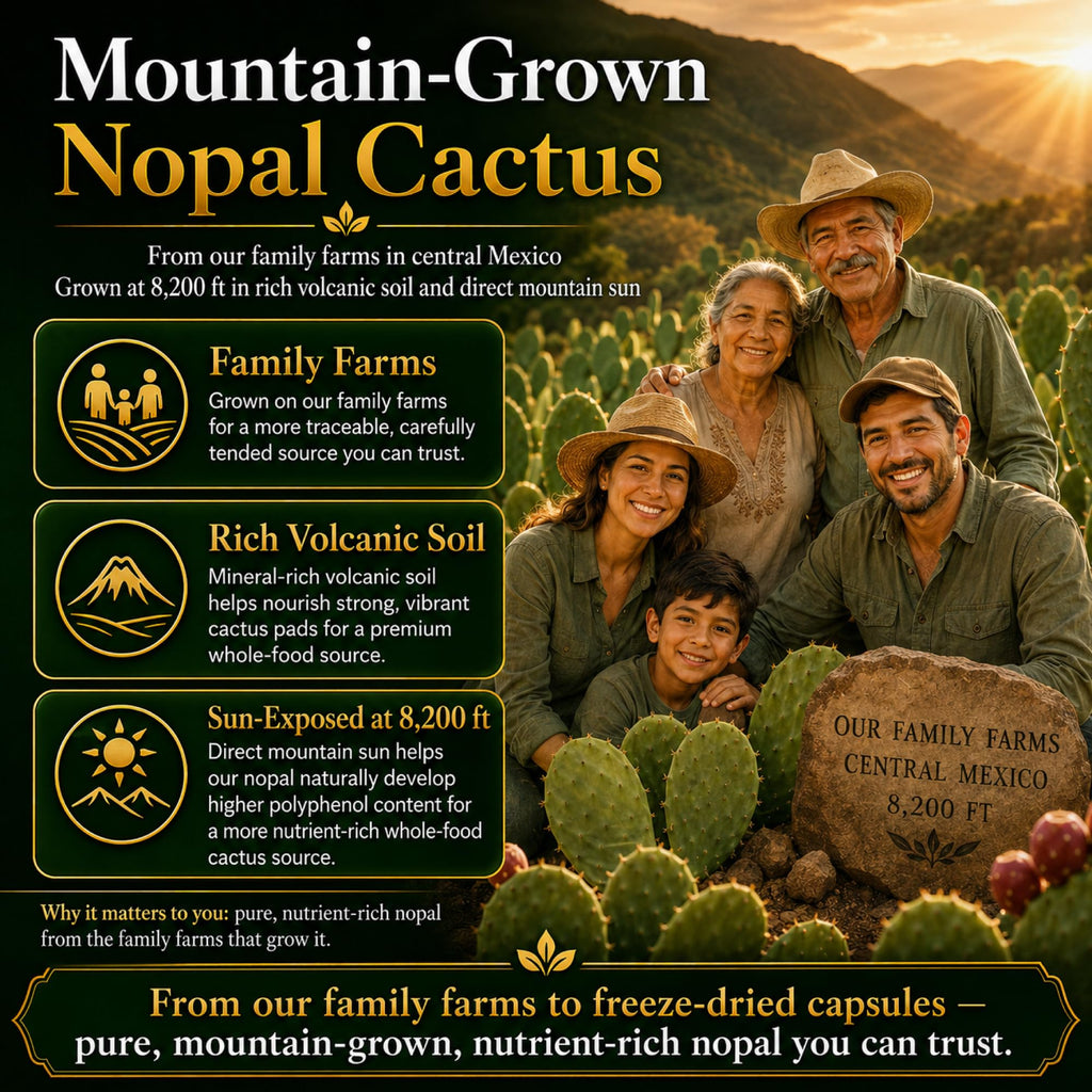 Natural Home Cures Freeze-Dried Nopal Cactus Capsules, Whole Prickly Pear Cactus Powder, Plant-Based Fiber Supplement for Daily Wellness, 500 mg, 120 Vegan Capsules (4 Bottles)