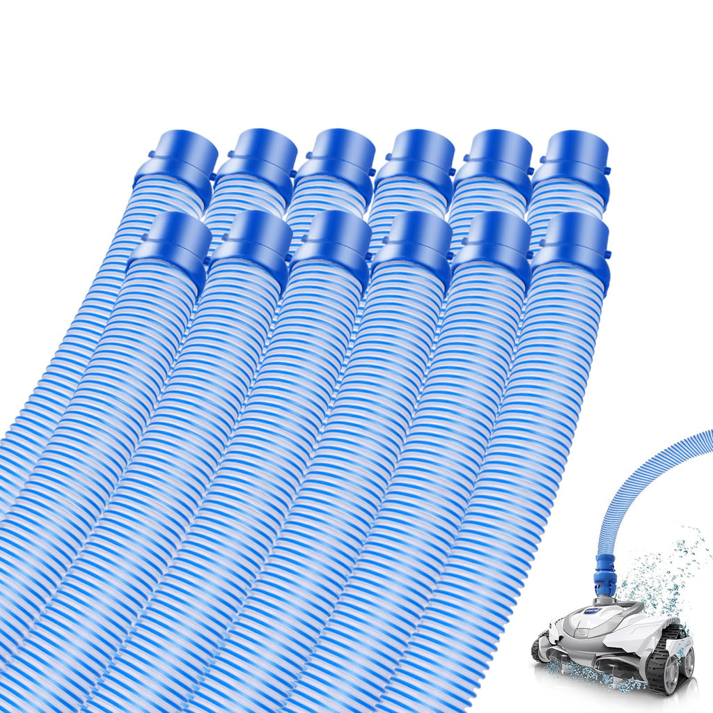 12 Pack Pool Cleaner Vacuum Hoses, Pool Vacuum Hose Replacement Kit for Zodiac MX6, MX8, MX6 Elite, MX8 Elite, MAXX, Baracuda, 39 Inch R0527700 Twist Lock Pool Vacuum Hose