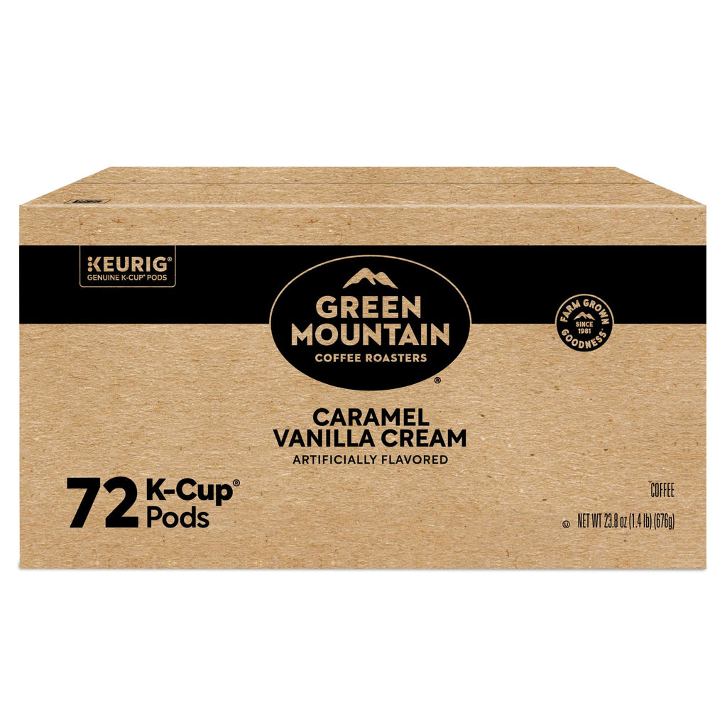 Green Mountain Caramel Vanilla Cream Coffee, K-Cup Pods, 72 Count