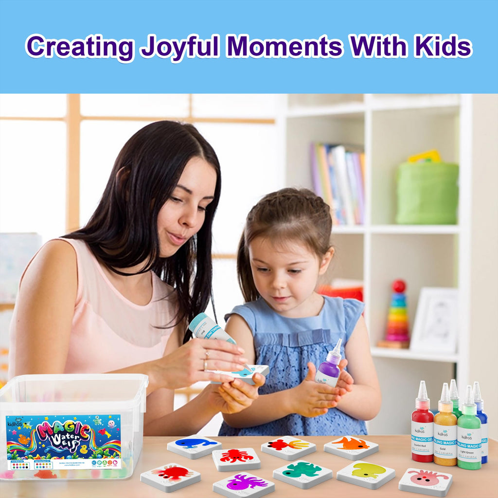 Kiditos Magic Water Elf Toy Kit,Squishies for Kids, DIY Sensory Craft Kit