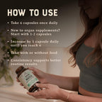 Heart & Soil – 100% Grass Fed & Finished Hair Skin and Nails Supplement from Regenerative Cattle with Cartilage, Liver, & Bone Marrow – 3000mg Beef Organs for Women & Men – Glass Bottle – 180 Capsules