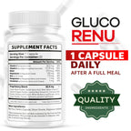 (3 Pack) Gluco Renu Capsules - Official Gluco Renu, GlucoRenu Supplement, Natural Support GlucoRenu, Gluco Renu Premium Formula, 90 Capsules for 3 Months