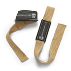 Gymreapers Lifting Wrist Straps for Weightlifting, Bodybuilding, Powerlifting, Strength Training, & Deadlifts - Padded Neoprene with 18" Cotton (Desert Tan)