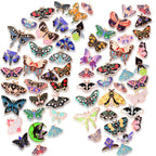 Ceenna 100 Pcs Enamel Pins Bulk Lapel Pins Brooches Decoration Gift for Backpack Clothes Women Mothers Teachers Nurse(Butterfly)
