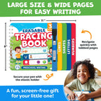 Preschool Learning Activities - Tracing Books for Kids Ages 3-5 - Toddler Handwriting Practice - Letter Tracing for Kids Preschool Kindergarten Workbooks 3-4, 4-5 - Learning Books - Back To School