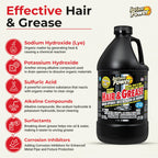 Hair & Grease Cleaner for Drains – Fast-Acting Liquid Clog Remover for Kitchen and Bathroom Plumbing, Safe for Pipes and Septic Systems, Includes Microfiber Cleaning Towel