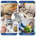 24" Splash Guard Plus Size Silicone Sink Faucet Drying Mat Handle Drip Catcher Tray Dish Sponge Holder Kitchen Accessories Protector Home Organization Gadgets Organizer