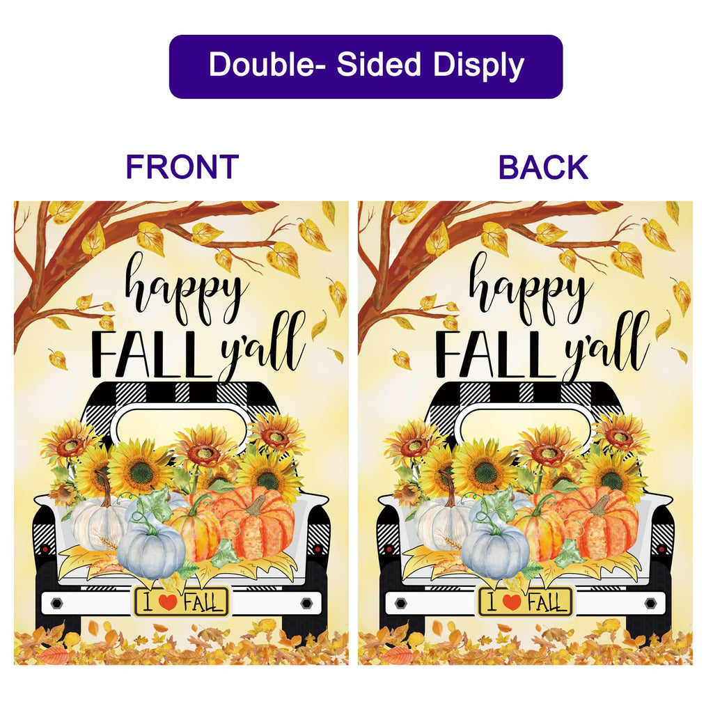 Seasonal Garden Flags Set of 12 Double Sided 12x18 Inch Yard Flags