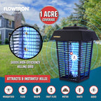 Flowtron Bug Zapper, 1 Acre of Outdoor Coverage with Powerful 40W Bulb & 5600V Instant Killing Grid, Electric Insect, Fly & Mosquito Zapper, Made in The USA