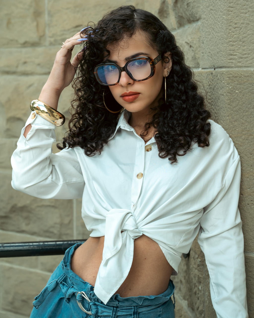 VISOONE Oversized Round Computer TR90 Blue Light Blocking Glasses for Women Men Lavinia