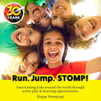 Stomp Rocket Jr Multi-Color Rocket Launcher for Kids, 8 Rockets