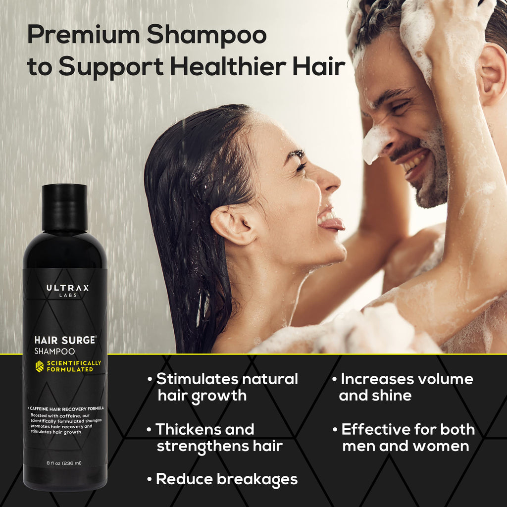 Ultrax Labs Hair Surge | Caffeine Hair Loss Hair Growth Stimulating Shampoo