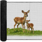 4x100FT Deer Fence Netting for Garden, 55GSM Plastic Mesh Temporary Fence