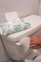 Juniper CLEAN 6 Pack Surface Cleaning Wipes with Bleach, All-Purpose Cleaner for Bathroom, Kitchen, Office, 72 Count Soft Flow, Fresh Scent, Lint Free & Durable
