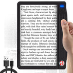 6X 30X Rechargeable Magnifying Glass with Light, Handheld Magnifying Glass for Reading, Large Full Page Magnifier with Light, Lightweight Book Magnifier for Reading Small Prints Seniors Low Vision