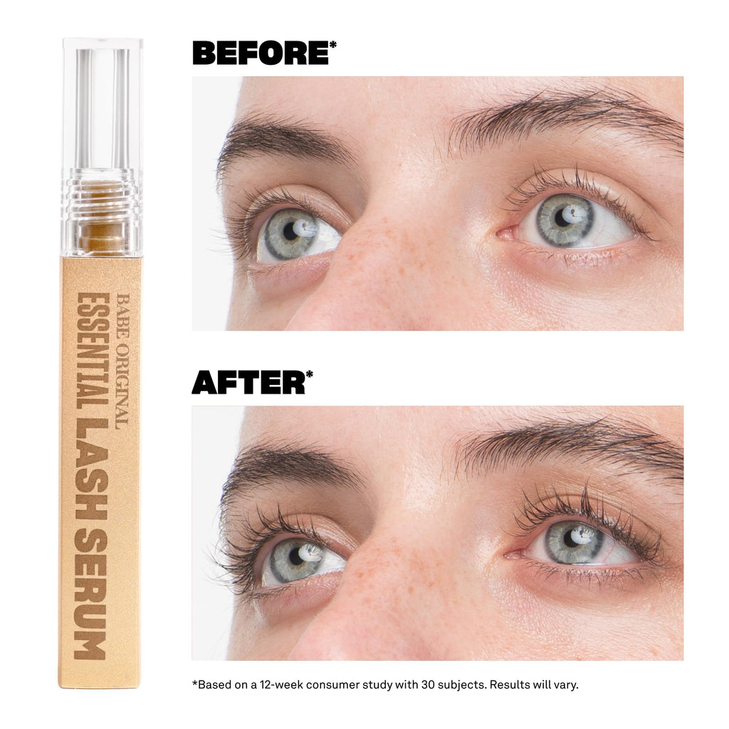 Babe Original Essential Lash Serum for Visibly Longer-Looking Lashes, 2mL