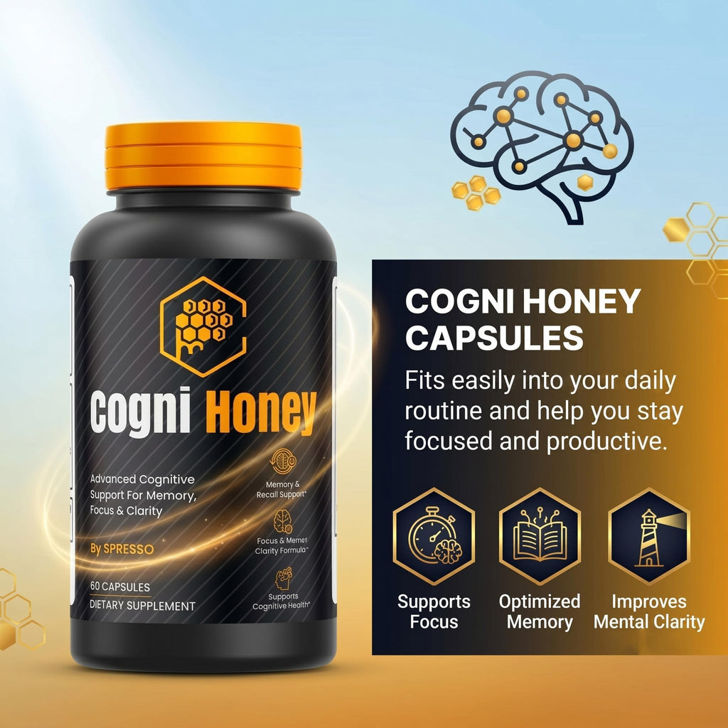 (2 Pack) Cogni Honey Capsules - Official CogniHoney Supplement Pills with Premium Ingredients, Advanced Formula Support for Overall Health & Wellness Reviews (120 Capsules)