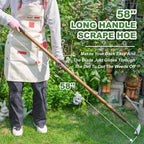 Haliaeetus Sickle Hoe, 58'' Long Handle Japanese Hand Hoe for Removing Weed