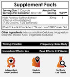 Nootropics Depot High Potency Saffron Extract Capsules | 30mg | Minimum 7.5% Crocins and 1% Safranals | Crocus sativus | 60 ct