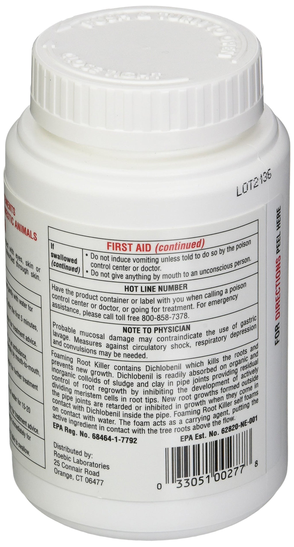 Roebic FRK Foaming Root Killer, 1-Pound (2 Pack)