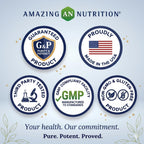 Amazing Formulas GABA 750mg Per Serving Veggie Capsules Supplement | Non-GMO | Gluten Free | Made in USA | Ideal for Vegetarians (2 Pack | 100 Count)