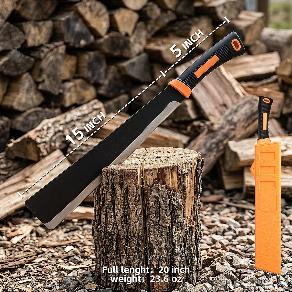 ZOOM.LZ Billhook Sickle Machete for Yard Work Cutting Trees Heavy Duty machetes Mexicanos de Trabajo Best Machete Camping,Gardening Machete,Land Management,Hunting and Outdoor.Green