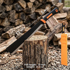 ZOOM.LZ Billhook Sickle Machete for Yard Work Cutting Trees Heavy Duty machetes Mexicanos de Trabajo Best Machete Camping,Gardening Machete,Land Management,Hunting and Outdoor.Green