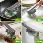 Dishwand Brush Refill, 8 Pack Dish Brush Refills Compatible with Scotch-Brite Dishwand, Dish Soap Brush for Dishes, Pans, Sink, Pots