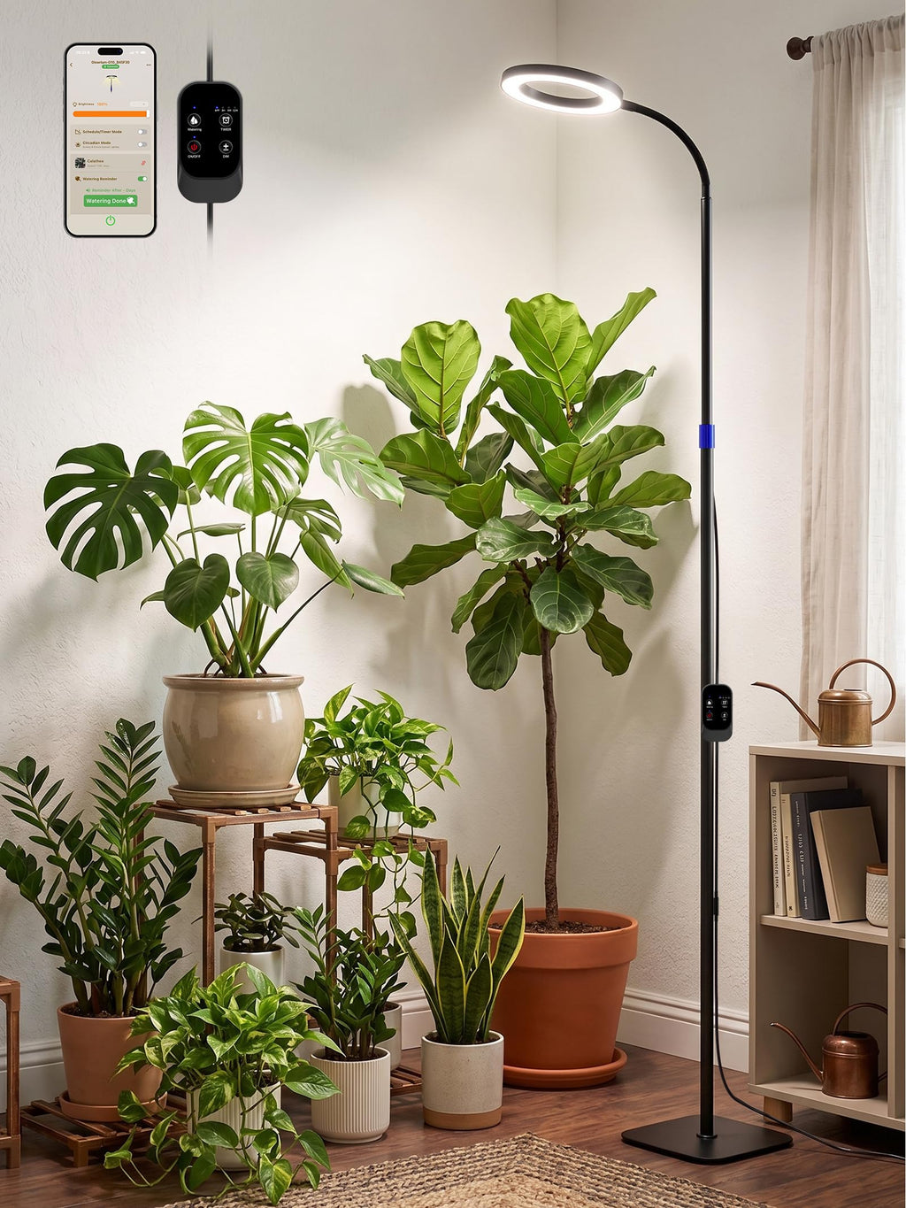 GLOWRIUM Smart Grow Light for Indoor Plants, Full Spectrum LED Plant Light
