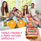 Center-Filled Magnesium Glycinate Gummies 400MG - High Absorption for Kids, Teens & Adults - Supplement for Sleep, Calm & Muscle Relaxation with B6 & D3 - Gluten Free & Vegan Friendly - 60 Count