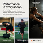 Momentous Creatine Monohydrate Powder - Creapure Creatine Powder - Supports Strength, Lean Muscle, & Recovery for Men & Women - NSF Certified for Sport - 5 g per Serving - 90 Servings