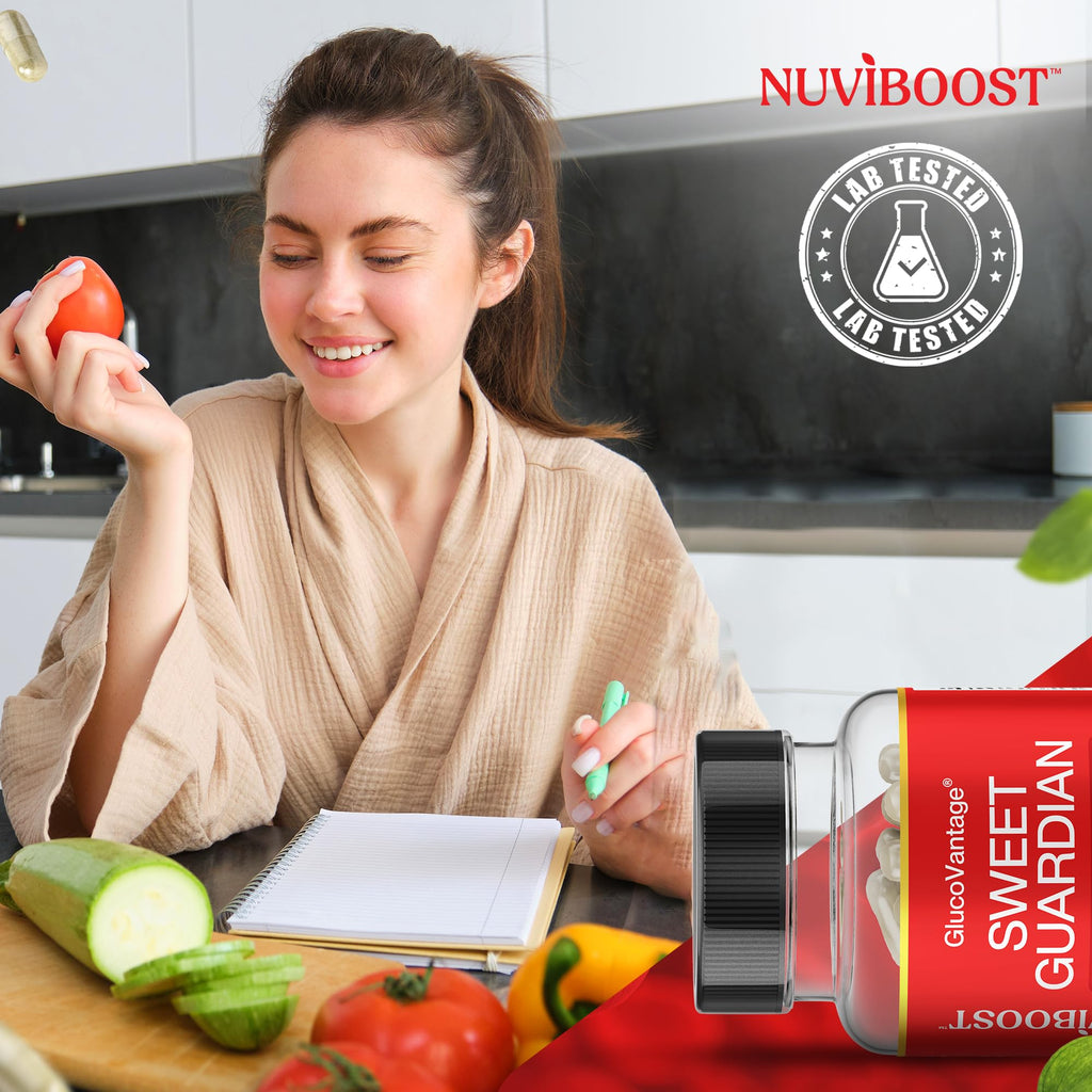 NUVIBOOST Super Dihydroberberine (GlucoVantage®) 200mg with Ceylon Cinnamon, Alpha Lipoic Acid, Selenium, Gymnema Sylvestre, Benfotiamine and Others for Overall Immunity.