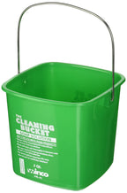 Winco 3 qt Green Plastic Cleaning Bucket