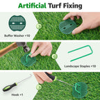 Artificial Grass Fake Turf Grass Outdoor Indoor with Drainage Holes, 3x5FT