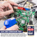 BEEYUIHF Liquid Solder Flux Dropper, Liquid Soldering Flux, No Clean Liquid Flux, Electrical Liquid Rosin Flux Solder, Liquid Flux Soldering Squeeze Bottle (30 mL/1.05Oz.)