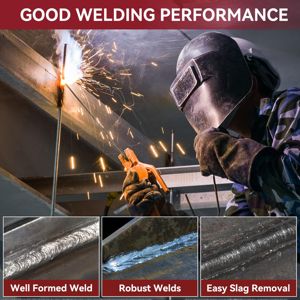 ARCCAPTAIN E7018 Welding Rod 1/8'' 10LB Low Hydrogen Carbon Steel Welding Sticks Electrodes, Welding Rods ARC Welding Equipment