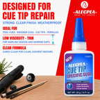 ALECPEA Pool Cue Tip Glue, 20g Thin Billiard Cue Repair Adhesive