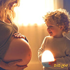 ZUZUKID Touch Egg Night Light for Baby Nursery, Rechargeable Portable Kids Nightlight Lamp with 1-6H Feeding Timer, 3 Color Temperatures Dimmable, Ideal for New Moms of Toddlers