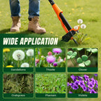 Crywag Weed Puller Tool - Stand Up Weed Puller with 4-Claw Steel Head, 39" Retractable Handle & Easy-Eject Mechanism for Dandelions, Clover & More, No Bending or Kneeling