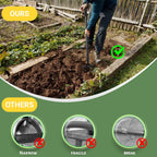 Small Round Point Digging Shovels, Garden Spade Shovel Beach Shovels with 43.3in Handle,Heavy Duty Portable Metal Shovel for Gardening Camping Trenching Digging Landscaping,Off-Road Use, Black