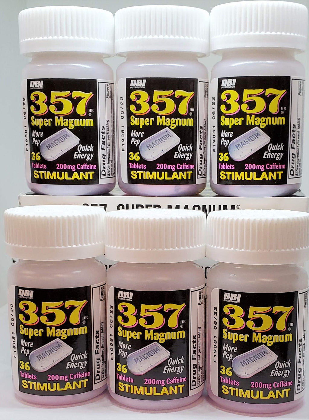 357 Magnum Caffeine 36ct Bottles(pack of 3)